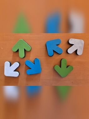 Colored Arrow Magnets (Qty. #6)